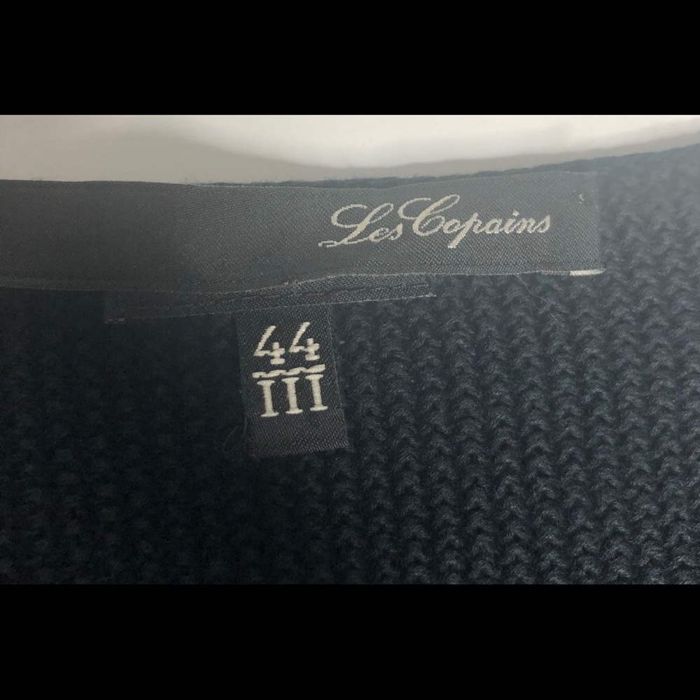 Final Les Copains Dark Navy Knit Sweater IT 44 - Picture 4 of 7